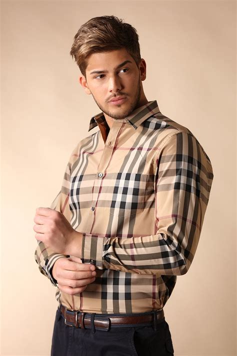 burberry herren rüschenhemd|burberry shirts for men.